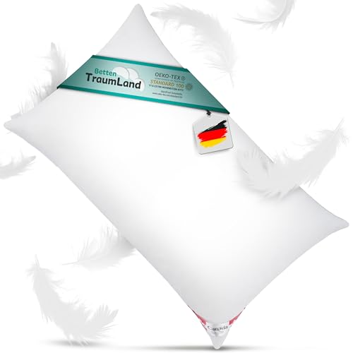 Bach's Betten Welt Mega Preis Canada Kissen Soft Feeling 550g 100% Natur extra weiche Daune Federn 40x80 cm von Bach's Betten Welt