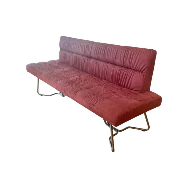 Bank Aiden Soft 0211B86A Leder Luna L7 4862 Granata Rot Kufengestell Edelstahl Bank Aiden Soft 0211B86A Leder Luna L7 4862 Granata Rot Kufengestell Edelstahl von Bacher