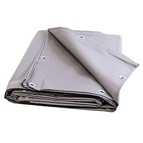 Abdeckplane 680 g/m² – 2 x 3 – Abdeckplane Grau – Abdeckplanen PVC – Außenplane für eine Gute Wassersäule – wasserdichte Abdeckplane von Tecplast