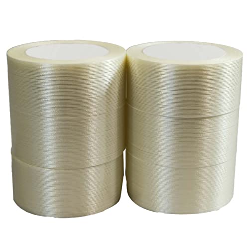 Tecplast Fadenverstärktes Klebeband transparent 130µ - Klebebandrolle 50 mm x 50 m - Karton 6 Rollen von Tecplast