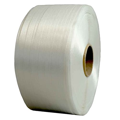 Polyester Gewebeband 16 mm x 850 m - Qualität PRO TECPLAST FF - PET-Textilumreifungsband für schwere Lasten. von Tecplast