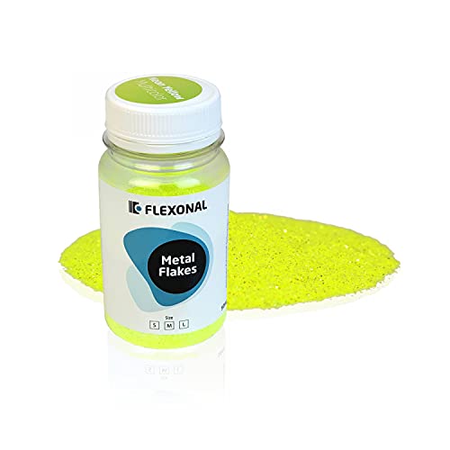 Metal Flakes Neon Yellow Größe M (Medium) von Flexonal