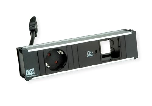 BACHMANN CONI 1xCEE7/3 1xUSB C 30W, Schutzkontakt GST18 Stecker BACHMANN CONI 1xCEE7/3 1xUSB C 30W, Schutzkontakt GST18 Stecker von Bachmann