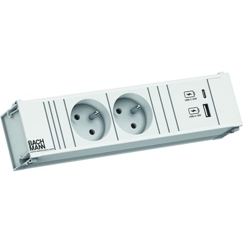 BACHMANN CONI 2xUTE 1xUSB A/C 22W 0,2m GST18 RAL9010 BACHMANN CONI 2xUTE 1xUSB A/C 22W 0,2m GST18 RAL9010 von Bachmann