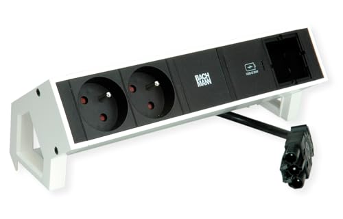 BACHMANN DESK2 2xUTE 1xUSB C 30W 1xCM 0,2m GST18 RAL9010 BACHMANN DESK2 2xUTE 1xUSB C 30W 1xCM 0,2m GST18 RAL9010 von Bachmann