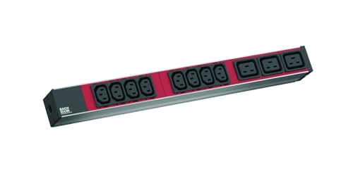 BACHMANN IT PDU ALU 1HE 8X C13 3X C19, Zuleitung mit C20 stecker von Bachmann