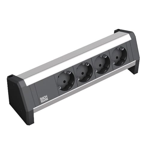 Bachmann Tischsteckdose Desk 4-Fach 3m Kabel Mehrfachsteckdose für Büro, Besprechungsraum und Wohnraum Aluminium 339.1000 (flexibel einsetzbar und mit Befestigung oder frei aufstellbar) Bachmann Tischsteckdose Desk 4-Fach 3m Kabel Mehrfachsteckdose für Büro, Besprechungsraum und Wohnraum Aluminium 339.1000 (flexibel einsetzbar und mit Befestigung oder frei aufstellbar) von BACHMANN