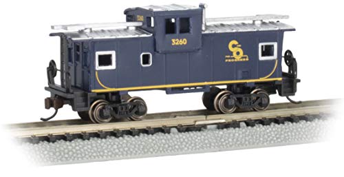 Bachmann 36' Wide-Vision Caboose Chesapeake & Ohio - Traditionelle Caboose-Skulptur in Blau von Bachmann