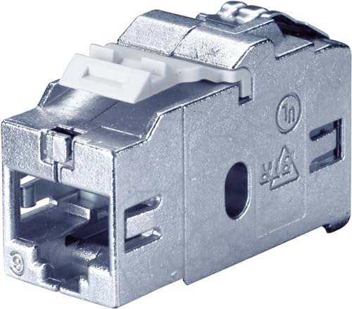 Bachmann Keystone Cat6 Klasse EA STP Kupplung RJ45 geschirmt 10Gbit, silberfarben von Bachmann