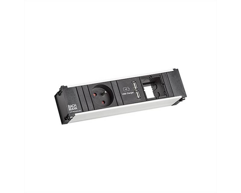 Bachmann CONI 1xUTE 1xUSB Charger 1xCM Strom 0,2m GST18 Steckdosenleiste (Kabellänge 0.2 m) von Bachmann