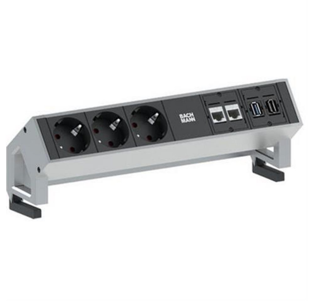 Bachmann DESK2 Steckdosenleiste, 3x Standard, 2x CAT6, 1x HDMI, 1x USB von Bachmann