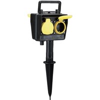 Bachmann Gartensteckdose 2,00m sw 394.182 - 394182 von Bachmann