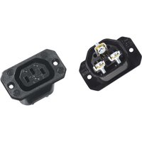 Bachmann Kaltgeräteinbaudose sw, 70Grad 917.171 - 917171 von Bachmann