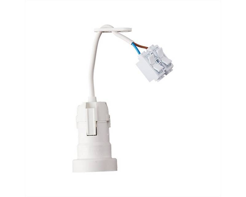 Bachmann LED Taschenlampe Baustellenfassung E27, H03VV-F 2x0,75mm Steckklemmen von Bachmann