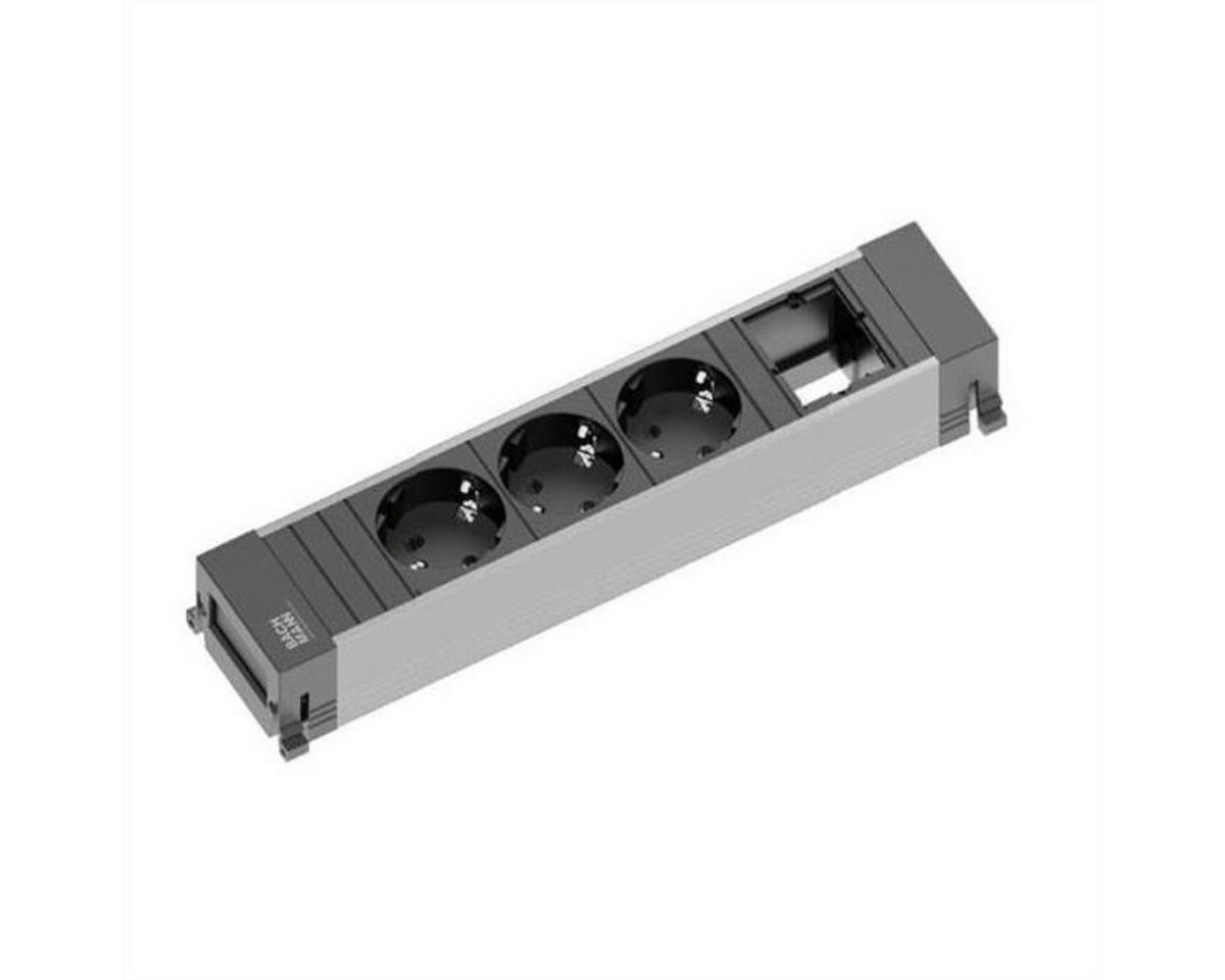 Bachmann POWER FRAME Medium 3x Schutzkontakt, 1x ABD Einbau-Tischsteckdosenleiste (Kabellänge 0.2 m) von Bachmann