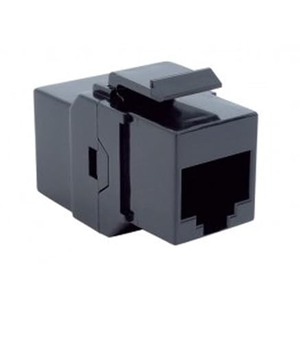 Bachmann RJ45 Netzwerk Adapter CAT 6 [1x RJ45-Buchse - 1x RJ45-Buchse] Schwarz von Bachmann