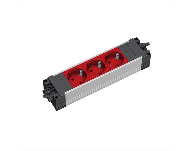 Bachmann STEP ALU 3xCEE7/3 rot GST18 Einbau-Tischsteckdosenleiste Bachmann STEP ALU 3xCEE7/3 rot GST18 Einbau-Tischsteckdosenleiste von Bachmann