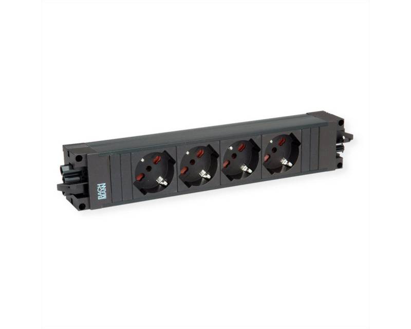 Bachmann STEP BASE 4xP40 GST18 Einbau-Tischsteckdosenleiste (Kabellänge 0 m) von Bachmann