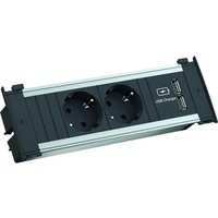 Bachmann Steckdoseneinheit KAPSA 2xSchutzk.,1xUSB 927.051 - 927051 von Bachmann