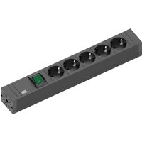 Bachmann Steckdosenleiste 5xSchutz mit Schalter 2m 420.0013 - 4200013 von Bachmann