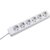 Bachmann Steckdosenleiste 6f. m.Winkelstecker ws 381.241S von Bachmann