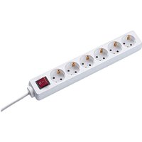 Bachmann Steckdosenleiste 6f. m.Winkelstecker ws 381.244S von Bachmann