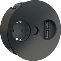 Bachmann TWIST Steckdosenleiste 1xCEE7/3 1xUSB Char. 931.131 - 931131 von Bachmann