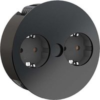 Bachmann TWIST Steckdosenleiste 2xCEE7/3 2m AEH sw 931.150 - 931150 von Bachmann