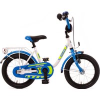 Bachtenkirch Kinderfahrrad "14" Kinderfahrrad "POLIZEI" kristall-weiß/blau/neon", 1 Gang, ohne Schaltung von Bachtenkirch