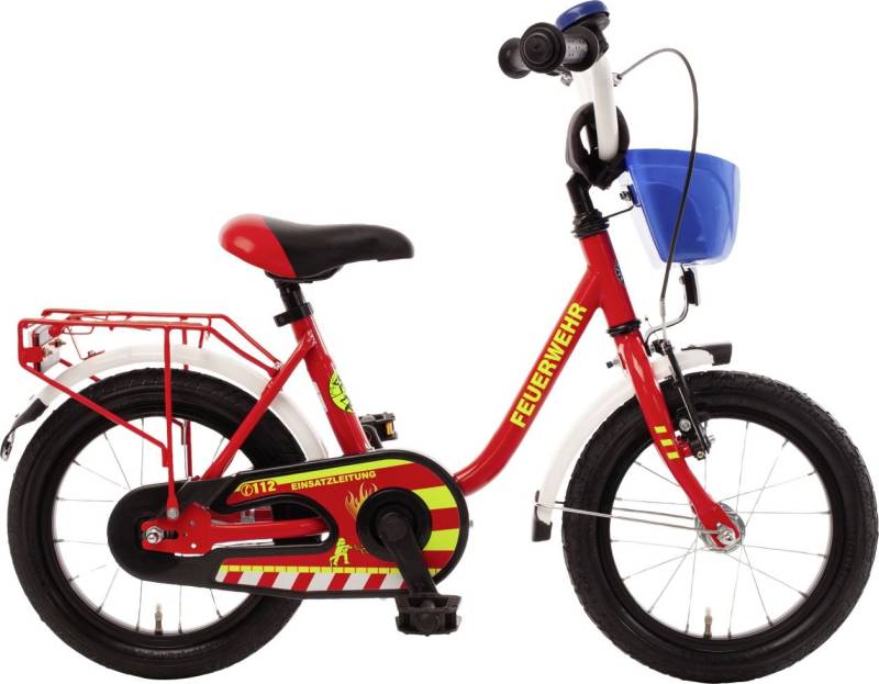 Bachtenkirch Kinderfahrrad Feuerwehr 14 Zoll feuerrot von Bachtenkirch