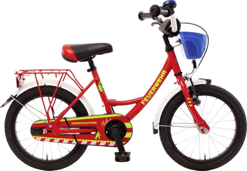 Bachtenkirch Kinderfahrrad Feuerwehr 16 Zoll feuerrot von Bachtenkirch