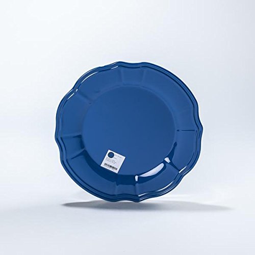 Baci Melamin Diner Platte 28 cm, Blue, 28 x 28 x 2 cm von Baci