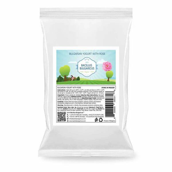 Bacillus Bulgaricus Bulgarische Rosen-Joghurtkulturen - Naturjoghurt mit Rosenextrakt selber machen von Bacillus Bulgaricus