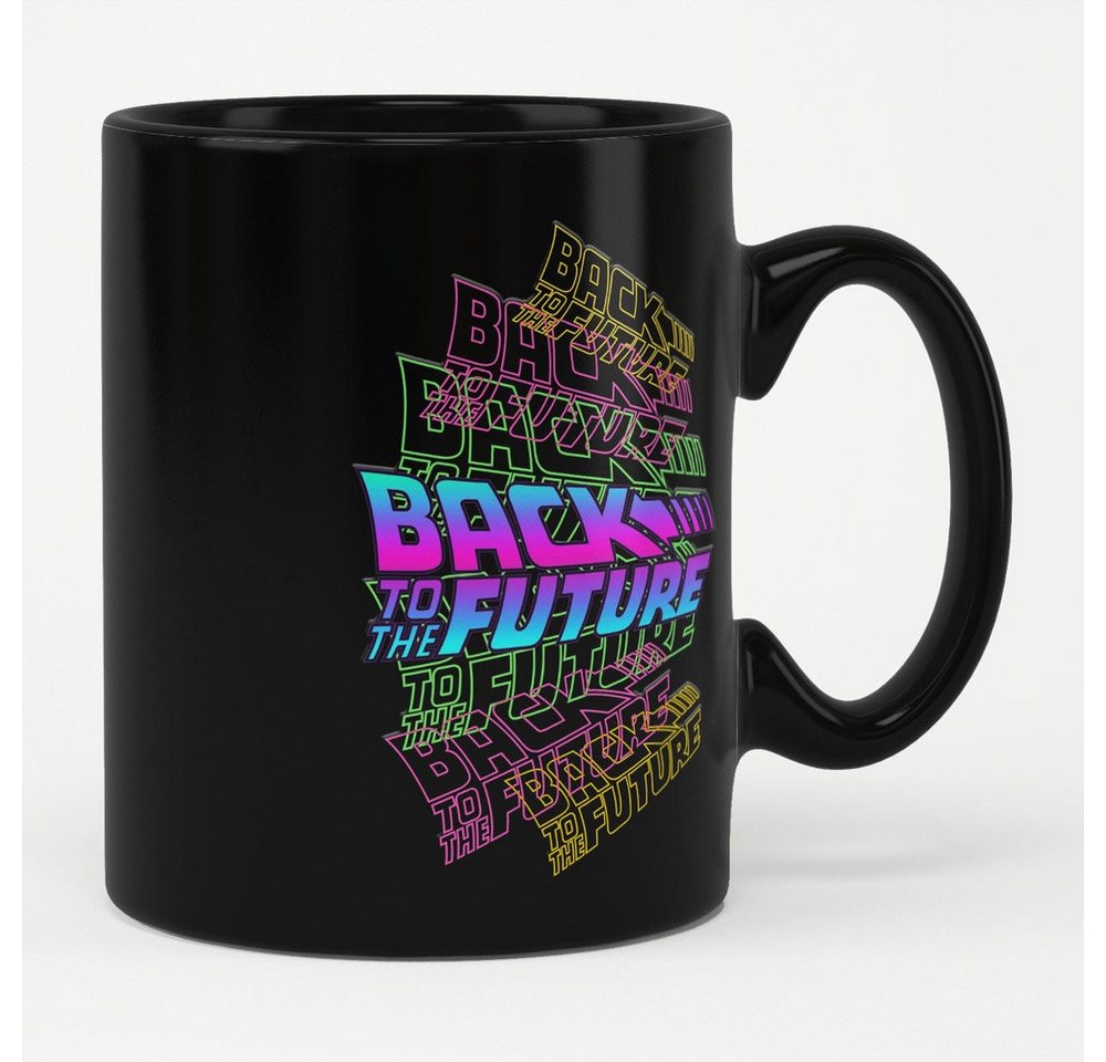 Back to the Future Becher Neon Logos Mug von Back to the Future