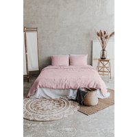 Bio Leinenbettwäsche Set, Leinen Bettbezug Und Zwei Kissenbezüge, Rosa, Muttertagsgeschenk von Back2Linen