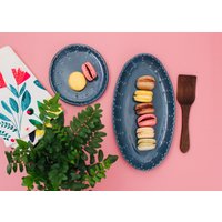 Kleine Ovale Platte - Keramik-Serviertablett Servierschale Bauernhaus-Küchendekor Modernes Geschirr Auf Bestellung von BackBayPottery