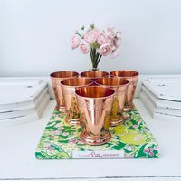 Absolut Elyx Copper Julep Cup Glas Weizen Motiv Cocktails 6Er Set Moscaro Mule von BackInTimeByAmanda