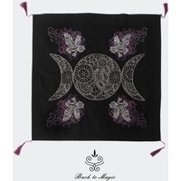 Bitte Beachten Sie. Schließen. Ткань Таро. Аltарtasse Resistent. Ворон. Briefe. В. Anhängerschlaufe. Blumenmuster. Kissenbezug von BackToMagic