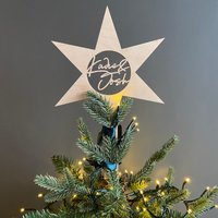 Personalisierter Christbaum-Topper - 15 Farben Zur Auswahl von BackYardDesignsStore