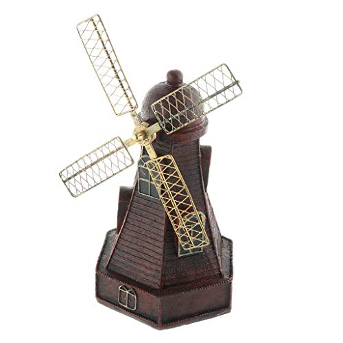 Backbayia Windmühle Spardose aus Kunstharz Bank Geburtstag Geschenk Innendekoration von Backbayia