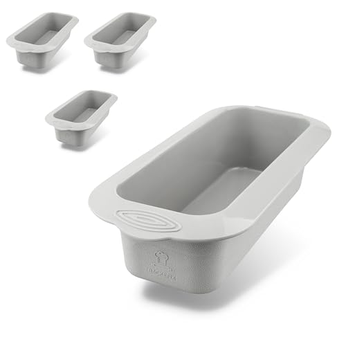 Backefix 3x Brotbackform Silikon 26cm | 3er Set hochwertige Silikon Backform rechteckig, antihaftend, schadstofffrei und spülmaschinenfest | die kleine Kastenform Kuchen von Backefix