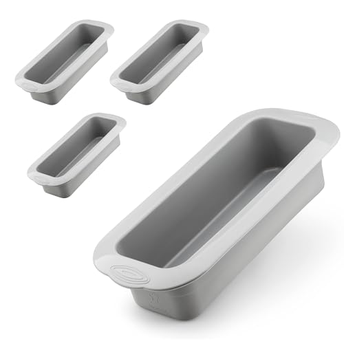 Backefix 3x Brotbackform Silikon 32cm | 3er Set hochwertige Silikon Backform rechteckig, antihaftend, schadstofffrei und spülmaschinenfest | die kleine Kastenform Kuchen von Backefix