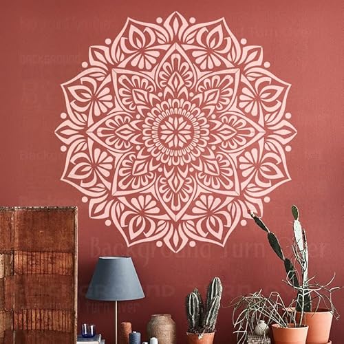 110cm Huge Giant Mandala Henna Indian Arabic Ethnic Round Flower Lotus Schablone Schablonen Für Wände Große Vorlage Wiederverwendbare Dekor Möbel Muster Vorlagen Zum Malen Von, XXL 43cmX55cm von 壁涂鸥 BackgroundTurnOver