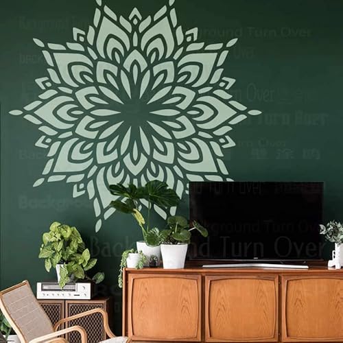 130cm Huge Giant Mandala Henna Indian Arabic Ethnic Round Flower Lotus Schablone Schablonen Für Wände Große Mandala Vorlage Wiederverwendbare Dekor Möbel Muster Muster Vorlagen Zum Malen Von von 壁涂鸥 BackgroundTurnOver