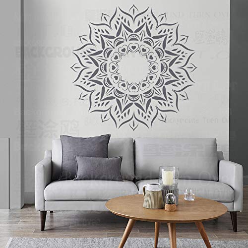 130cm Mandala Indian Arabic Ethnic Schablone Für Wände Große Schablonen Vorlage Wiederverwendbare Mandala Nische Wand Bodenbelag Dekor Muster Möbel Malen Große Vorlagen Zu Dekorationsrahmen von BackgroundTurnOver