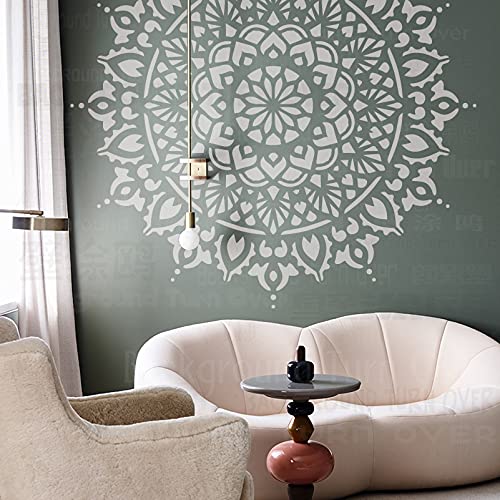 170cm Huge Giant Mandala Ceiling Indian Arabic Ethnic Round Schablone Für Wände Große Schablonen Vorlage Wiederverwendbare Mandala Nische Wand Bodenbelag Dekor Muster Möbel Malen Große von 壁涂鸥 BackgroundTurnOver
