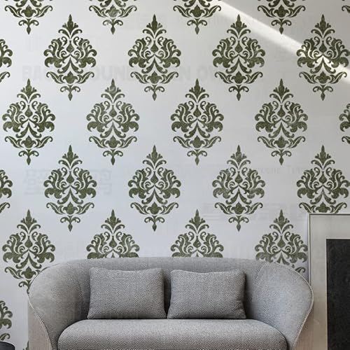30cm Rococo Baroque Retro Luxury Vintage Schablone Für Wände Große Schablonen Vorlage Wiederverwendbare Mandala Nische Wand Bodenbelag Dekor Muster Möbel Malen Große Vorlagen Zu von 壁涂鸥 BackgroundTurnOver