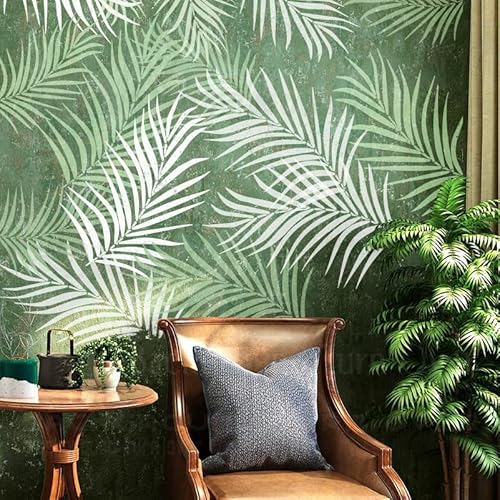 45cm Leaf Tropical Jungle Summer Schablone Für Wände Große Schablonen Vorlage Wiederverwendbare Mandala Nische Wand Bodenbelag Dekor Muster Möbel Malen Große Vorlagen Zu Dekorationsrahmen von 壁涂鸥 BackgroundTurnOver