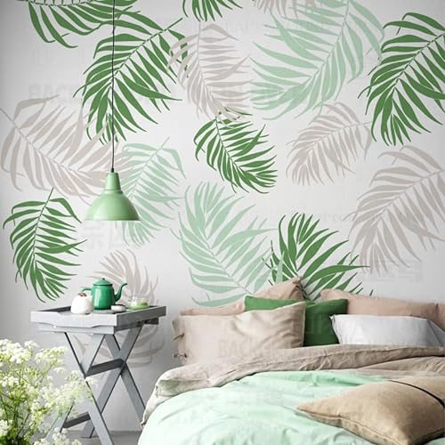 50cm Tropic Leaf Palm Tree Schablonen Vorlagen An Der Wand Zu Malen Für Wände Vorlage Dekoration Malerei Handwerk Gips Wiederverwendbare Tragbare Ziegelboden Möbel Waschen von 壁涂鸥 BackgroundTurnOver