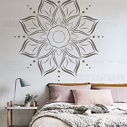 80cm Huge Giant Mandala Ceiling Indian Arabic Ethnic Round Schablone Mandala Schablonen Für Dekor Farbe Große Vorlage Wiederverwendbare Wände Große Vorlagen Zum Malen Nische Wandmöbel von BackgroundTurnOver